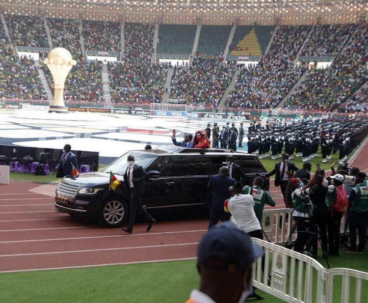 CAN Total Energie 2021: Arrivée du Président de la République au Stade